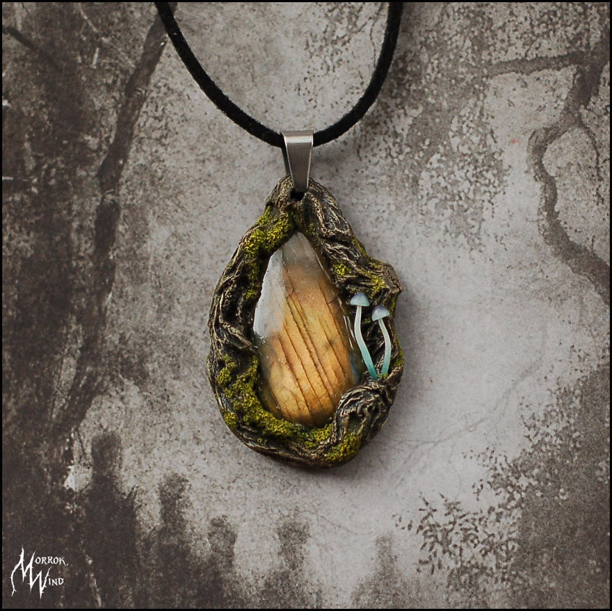 I Am Inspired By The Forest And Natural Textures To Create Decorations From Polymer Clay