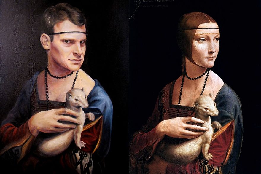 Oil Painting Parodies: Swapping Heads Using Old Paintings