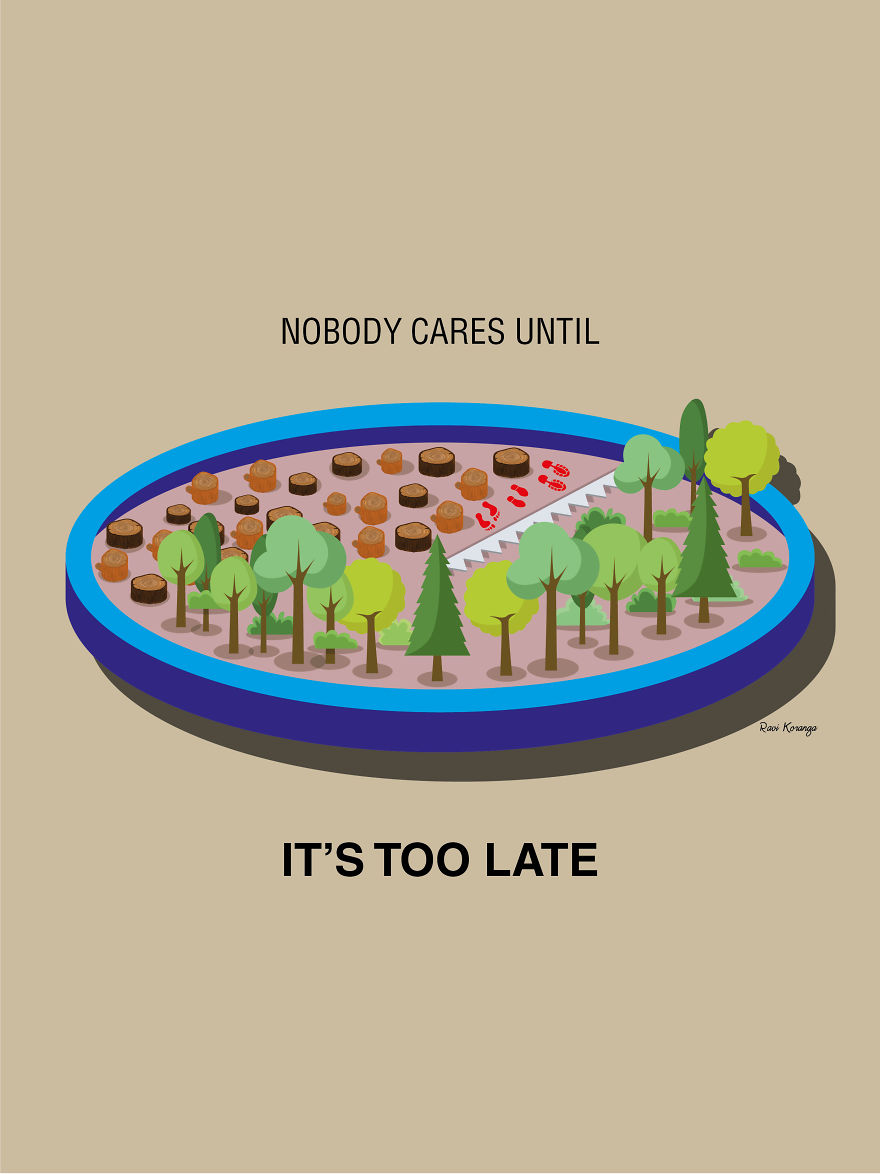 9+ Brutally Honest Illustrations About Deforestation That Will Makes Us Realize Loss Of Every Single Tree