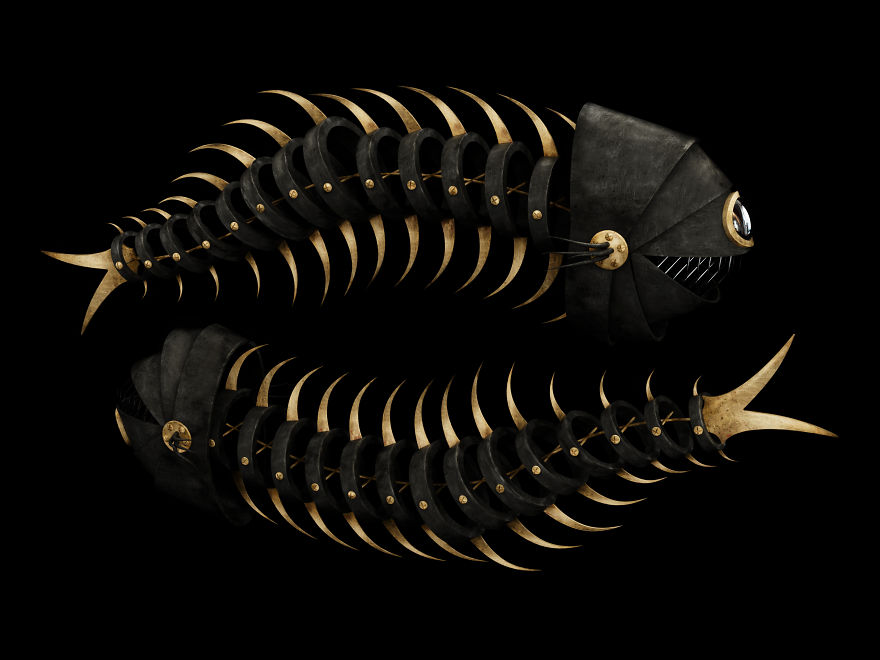 Black And Gold Animal Characters