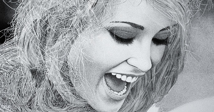 I Drew Sharon Tate Using Dots