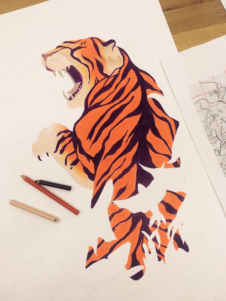 How A Non-Illustration Student Used Colored Pencils To Become An Illustrator