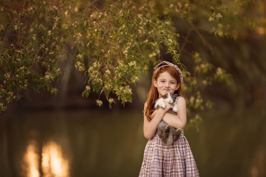 I Love To Photograph My Redhead Daughter With Pets In A Fancy Way