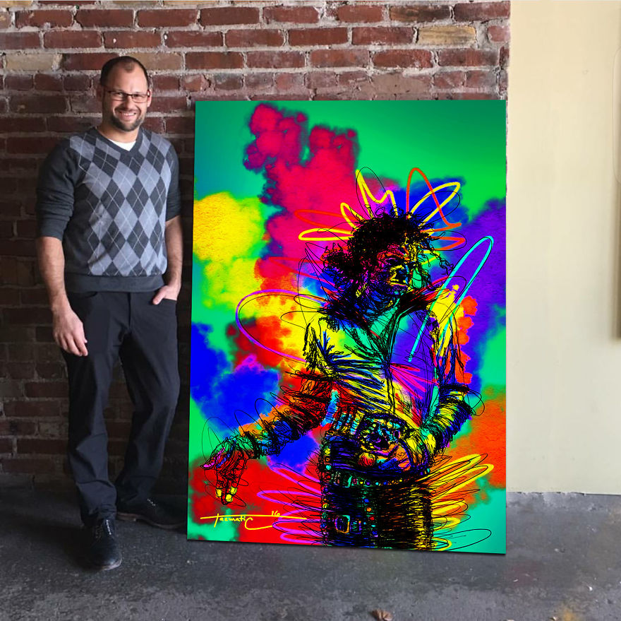 This Artist Started His Own Painting, Style And Ended Up With Over 25k Followers On Instagram And Snapchat