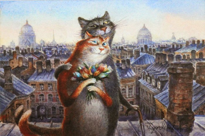 Russian Artist Makes Art With Cats And You'll Want To Put Them On The Wall