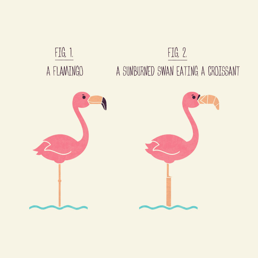 Flamingo Or Sunburned Swan