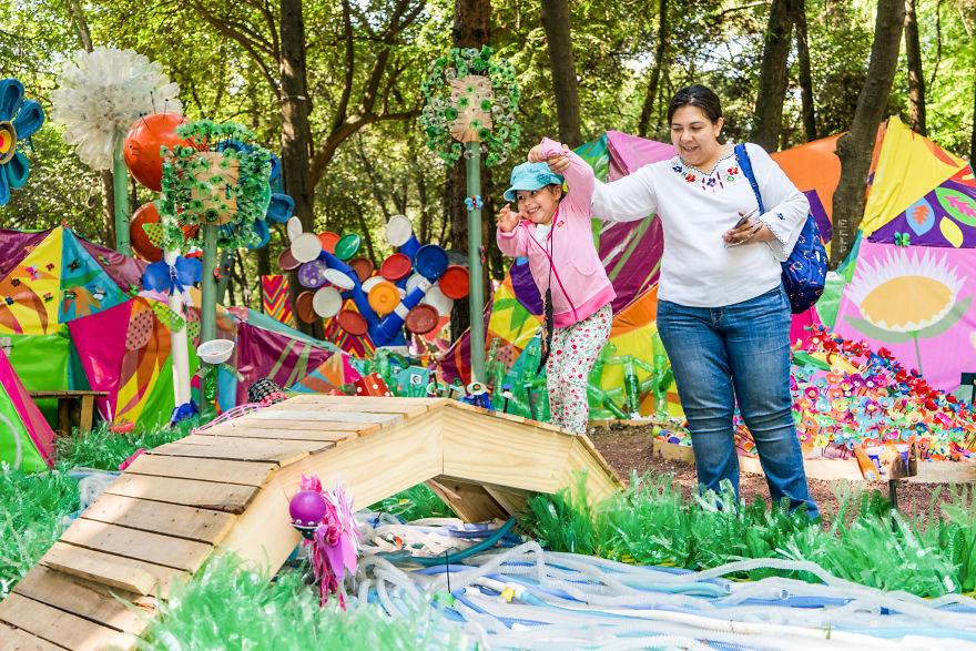 The Future Forest: We've Made A Forest Out Of 3 Tons Of Plastic In Mexico City