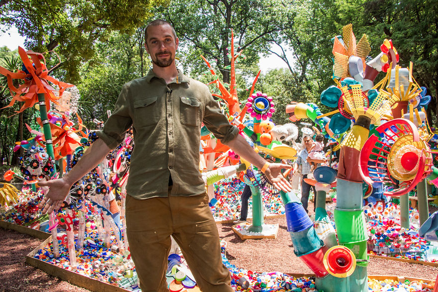 The Future Forest: We've Made A Forest Out Of 3 Tons Of Plastic In Mexico City