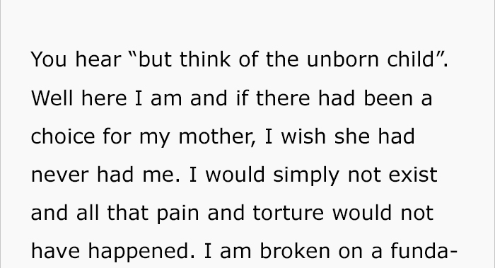 This Woman Shares What It's Like To Be An Unwanted Child And Makes A Powerful Point Supporting Abortion Rights
