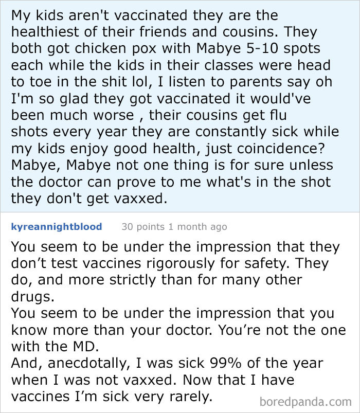 Told My Story As The Child Of An Antivaxxer. This Mother Felt The Need To Defend Herself With A Lot Of Antivax Logic