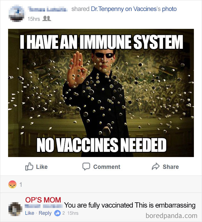 Anti-Vaxxers Edgy Meme Didn't Go Quite As Planned...