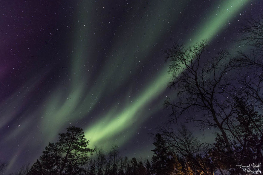 In The Night, Northern Lights Appeared In The Sky (Then It Was Not Warm Anymore At All)
