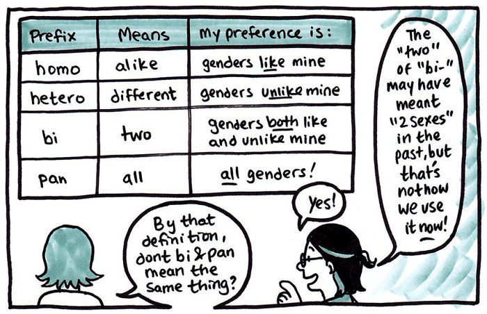 The Way This Artist Explained Bisexuality In A Simple Comic Went Viral, But Not Everyone Agrees
