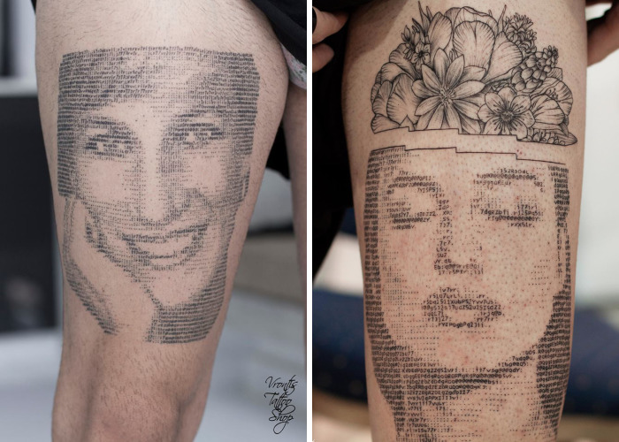 Tattooist Uses Computer Codes To Make Her Tattoos And The Result Impresses