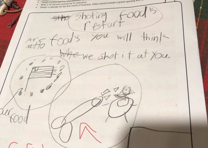 My Daughters Restaurant Brochure