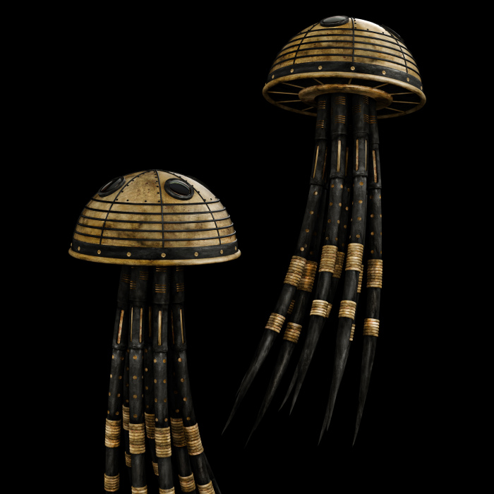 Black And Gold Animal Characters