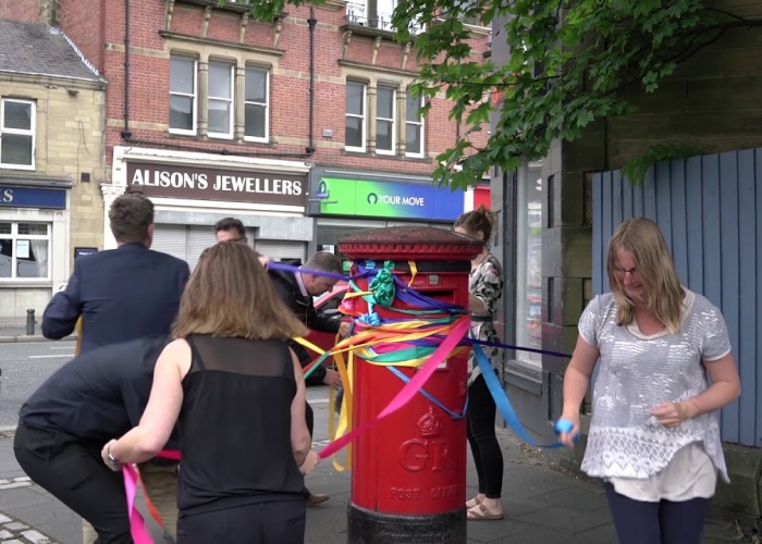 I Make Maypoles Around The City From Street Furniture And Get People To Join Me Dancing Around