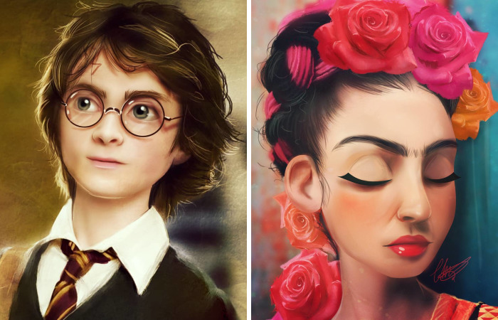 This Artist Draws Pop Culture Characters In Her Own Unique Style, And The Result Is Lovely