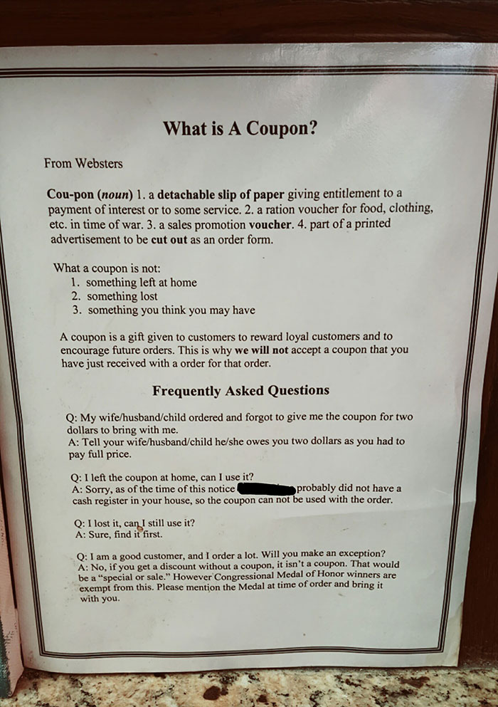 Local Pizza Place Is Not F**king Around About Coupons