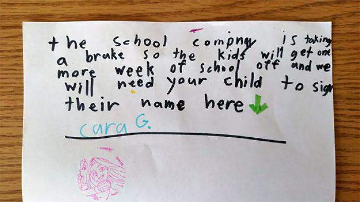 My Daughter Got The Mail Today (It's Sunday), Apparently They Have Another Week Off School