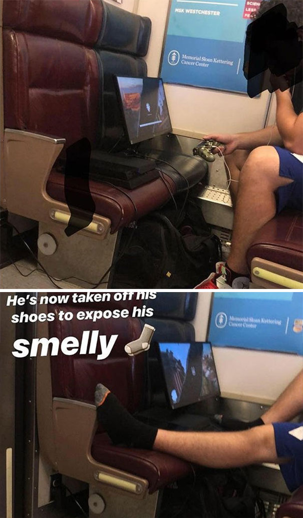 Metro-North Rider Get A Little Too Comfortable On The Train