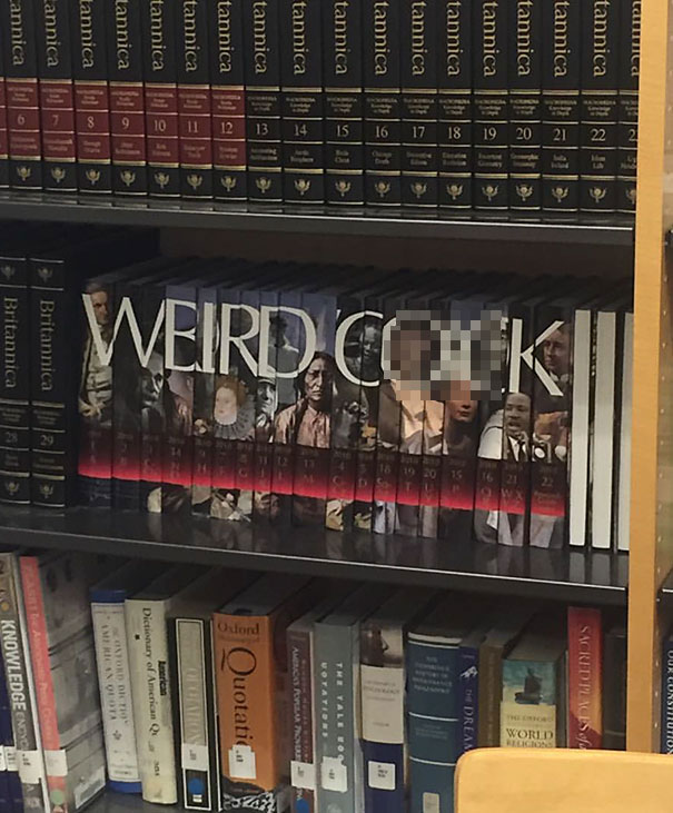 Someone Rearranged The "World Book" Encyclopedia At My High School