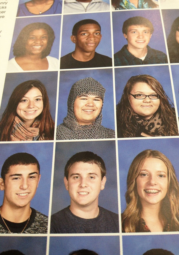Somebody In My School Wore Chainmail For Their School Picture
