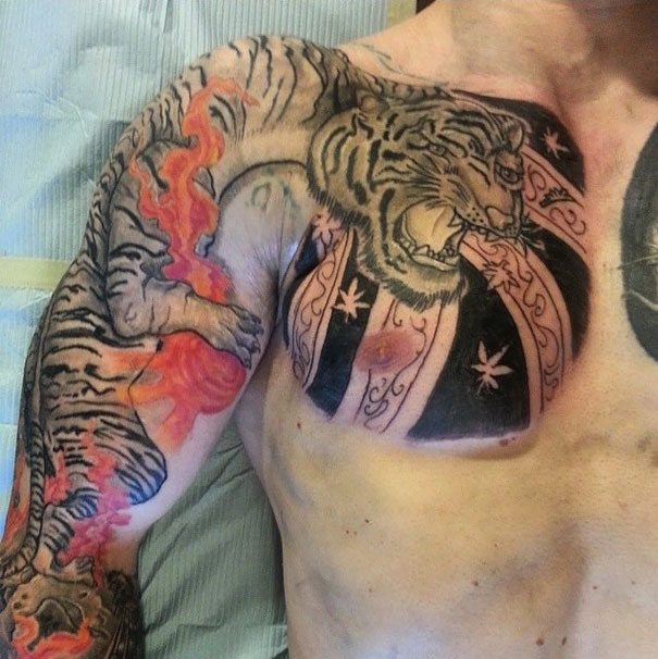 Tatuajes horribles Tiger Anatomy Continues To Baffle Artists, Survey Says