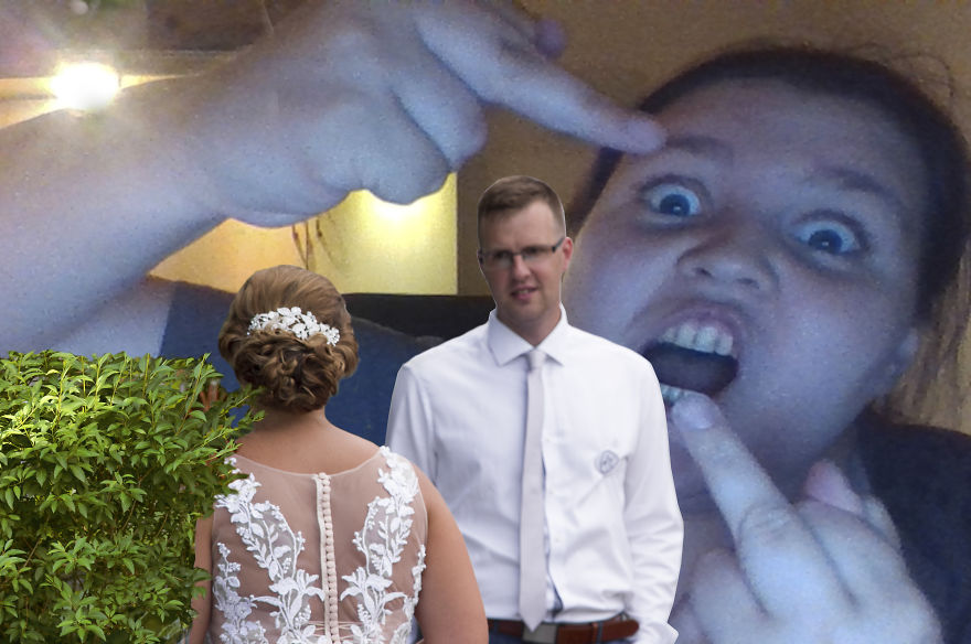 My Sister Asked Me To Edit Her Wedding Photo, That Escalated Quickly