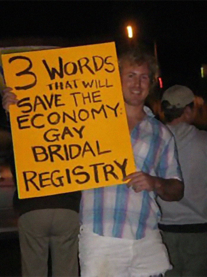 3 Words That Will Save The Economy: Gay Bridal Registry