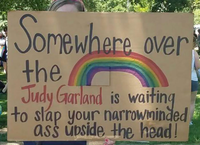 Somewhere Over The Rainbow July Garland Is Waiting To Slap Your Narrowminded A** Upside The Head