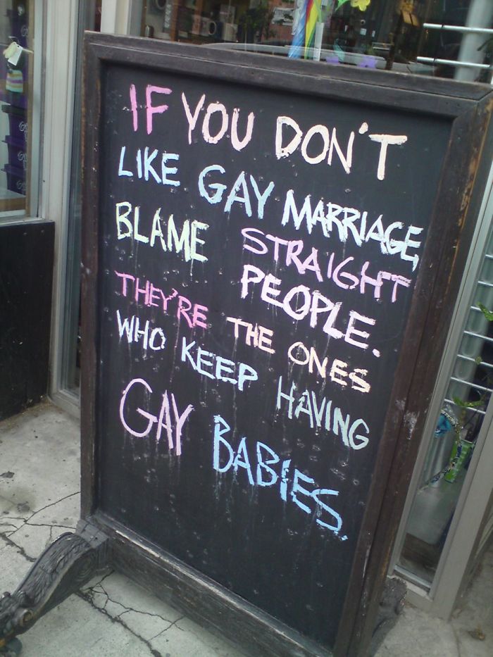 If You Don't Like Gay Marriage, Blame Straight People. They're The Ones Who Keep Having Gay Babies