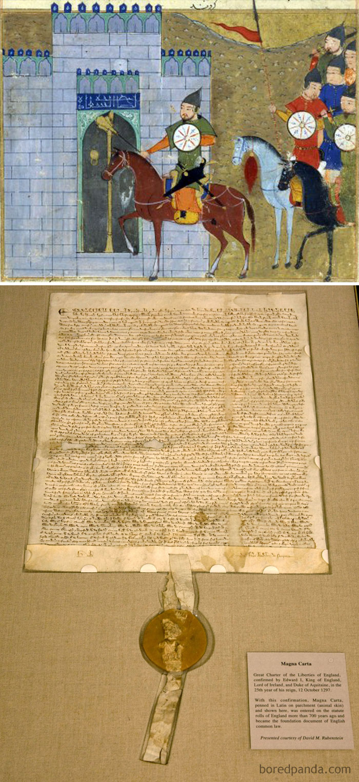 The Magna Carta Was Signed In 1215, The Same Year Beijing Was Captured And Burned By The Mongols Under The Direction Of Genghis Khan