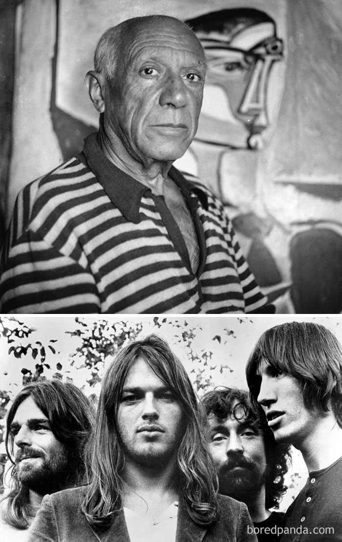 Artist Pablo Picasso Died In 1973, The Same Year Pink Floyd's "Dark Side Of The Moon" Was Released