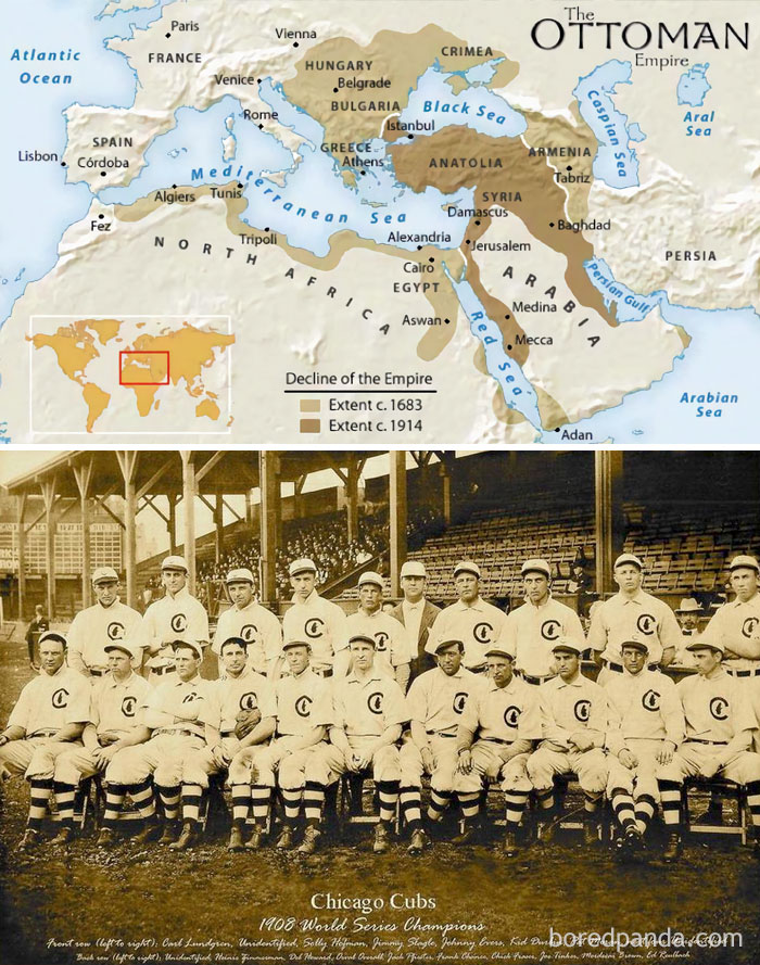 The Ottoman Empire Existed The Second To Last Time The Chicago Cubs Won The World Series (1908)