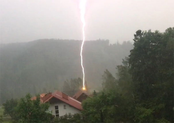Lightning Striking My Neighbor's House