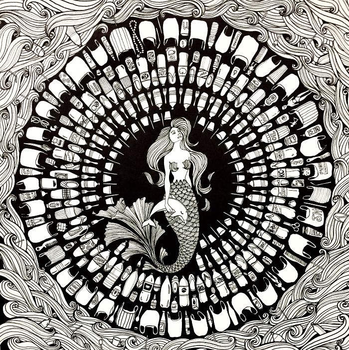 This Detailed Artwork Aims To Help Raise Awareness On Marine Plastic Pollution