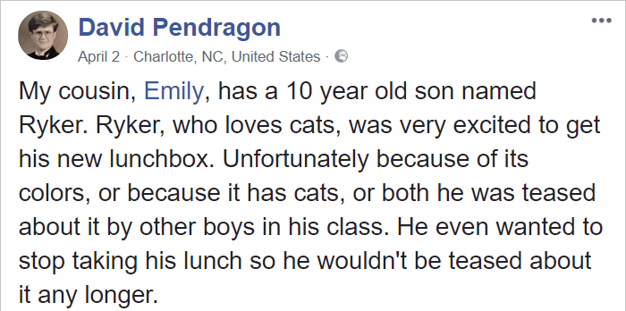 Kid Gets Bullied Because Of His 'Girly' Lunchbox, So His Uncle Responds In The Most Epic Way