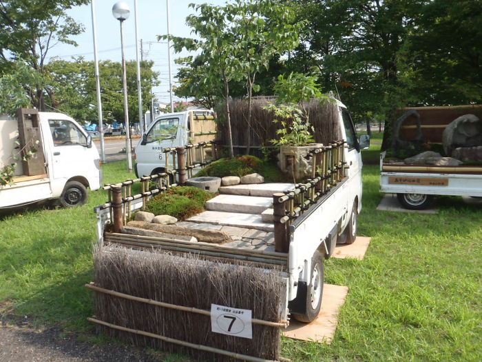 Truck Garden With Trees