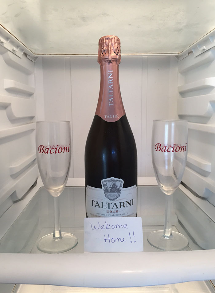 Bought A House Today & The Seller Left Champagne To Welcome Us