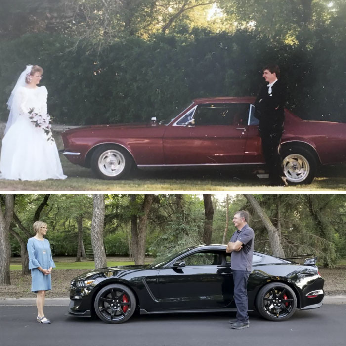My Mom Amd Dad Recently Celebrated Their 25th Wedding Anniversary And Decided To Re-Create One Of Their Wedding Photos