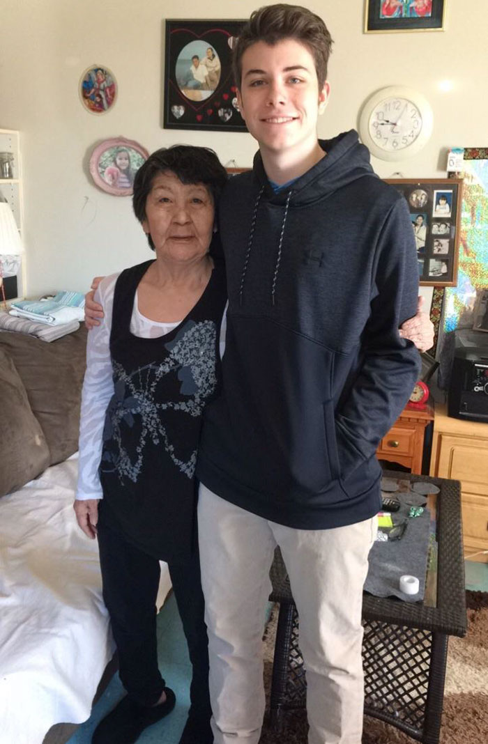 When I Was Young I Lived In Nunavut And Was Bullied Quite Heavily For Being The Only White Child In School. This Is My Kindergarten Teacher, She Used To Call Me "Master Matt" To Make Me Feel Better. She Cried When I Walked In 12 Years Later After Having Moved Away For Better Education