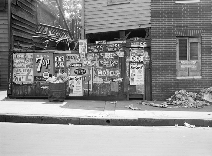 Rear Of Grocery Store, Baltimore, Maryland, 1938