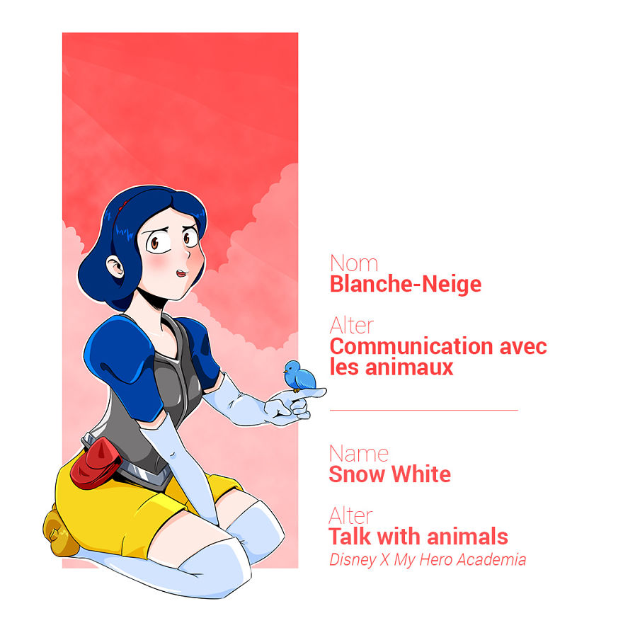 I Made 12 Disney Princesses With A Superpower, Inspired By My Hero Academia