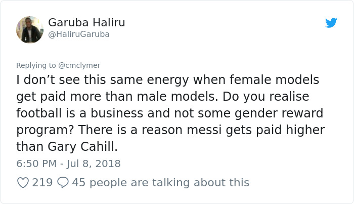 Feminist Accuses FIFA Of Sexism For Paying Men 8x More Than Women In World Cup, Gets Shut Down In Best Way