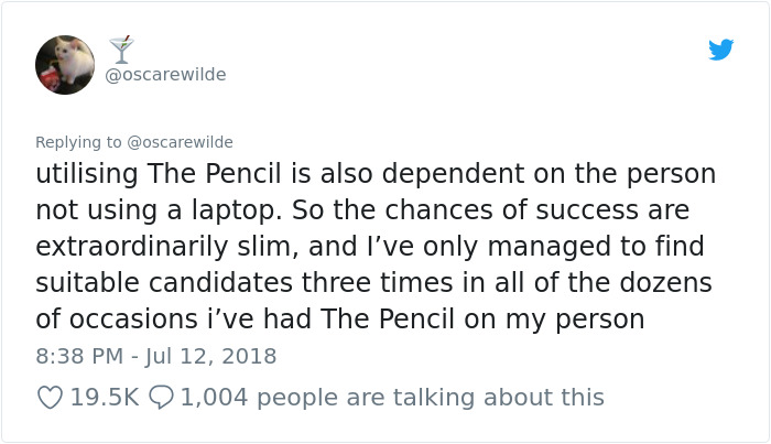 Woman Finally Finds Genius Way To Use Her GIANT Pencil She Got As Gift, And It's Hilariously Savage
