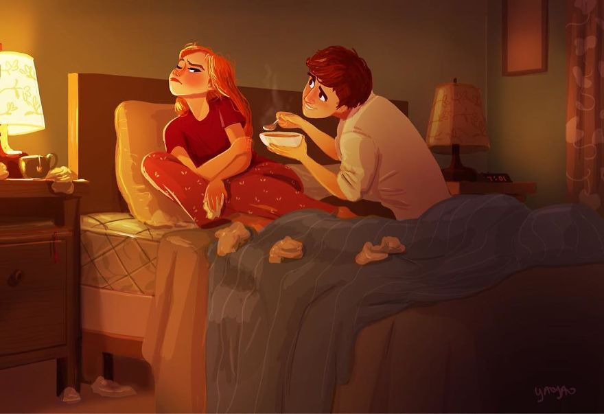 Artist Creates Lovely Illustrations About The Relationship To Two And You Will Identify With Them