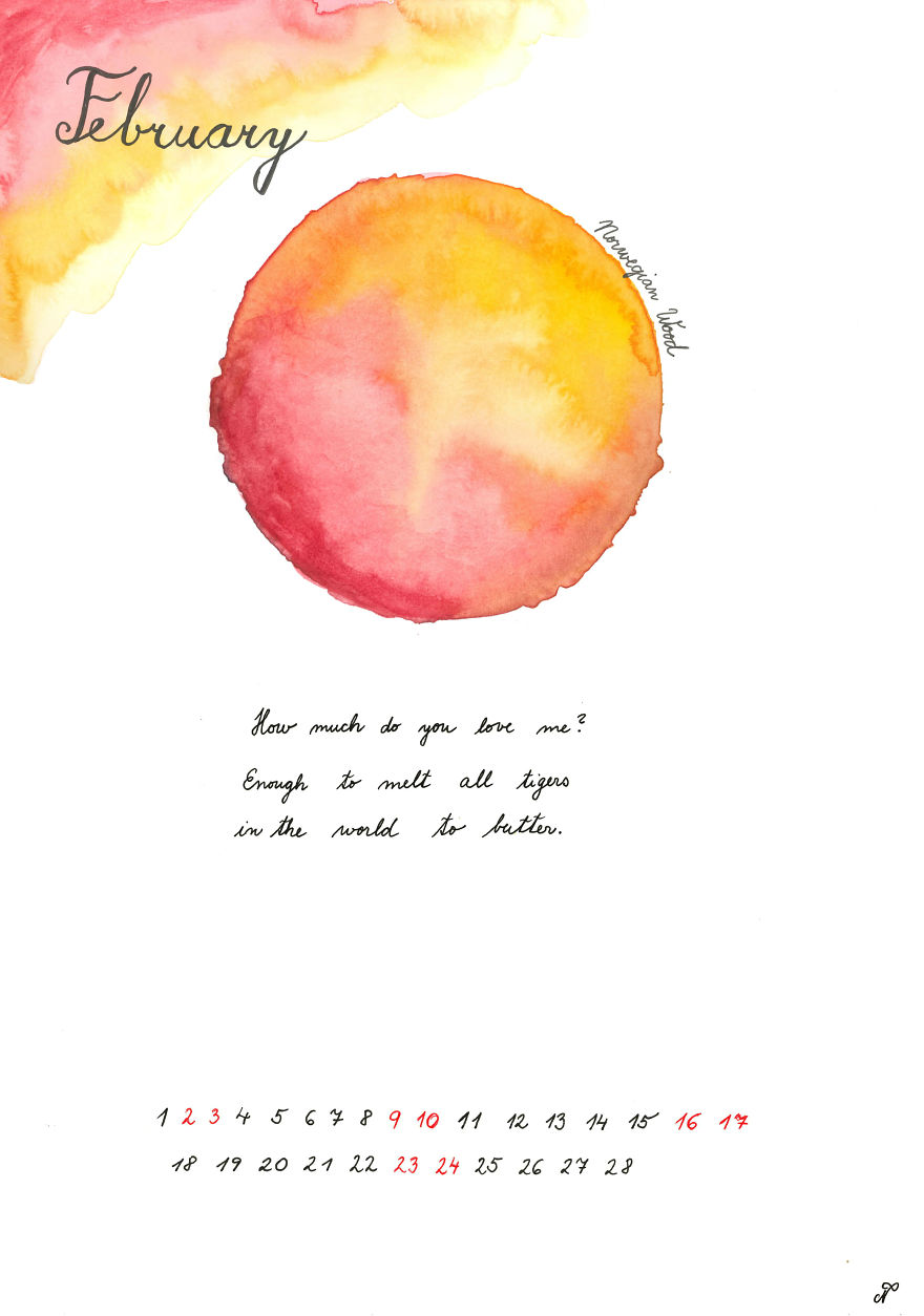 I Created This Illustrated 2019 Calendar As A Tribute To Haruki Murakami