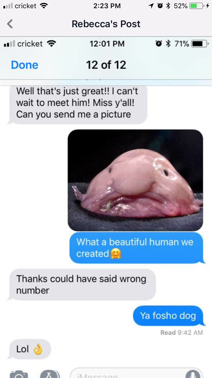 Wrong Number Text :0