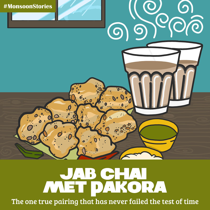 This Monsoon Season, I Created Illustrations Stories By Linking Bollywood And Hollywood Movie Titles